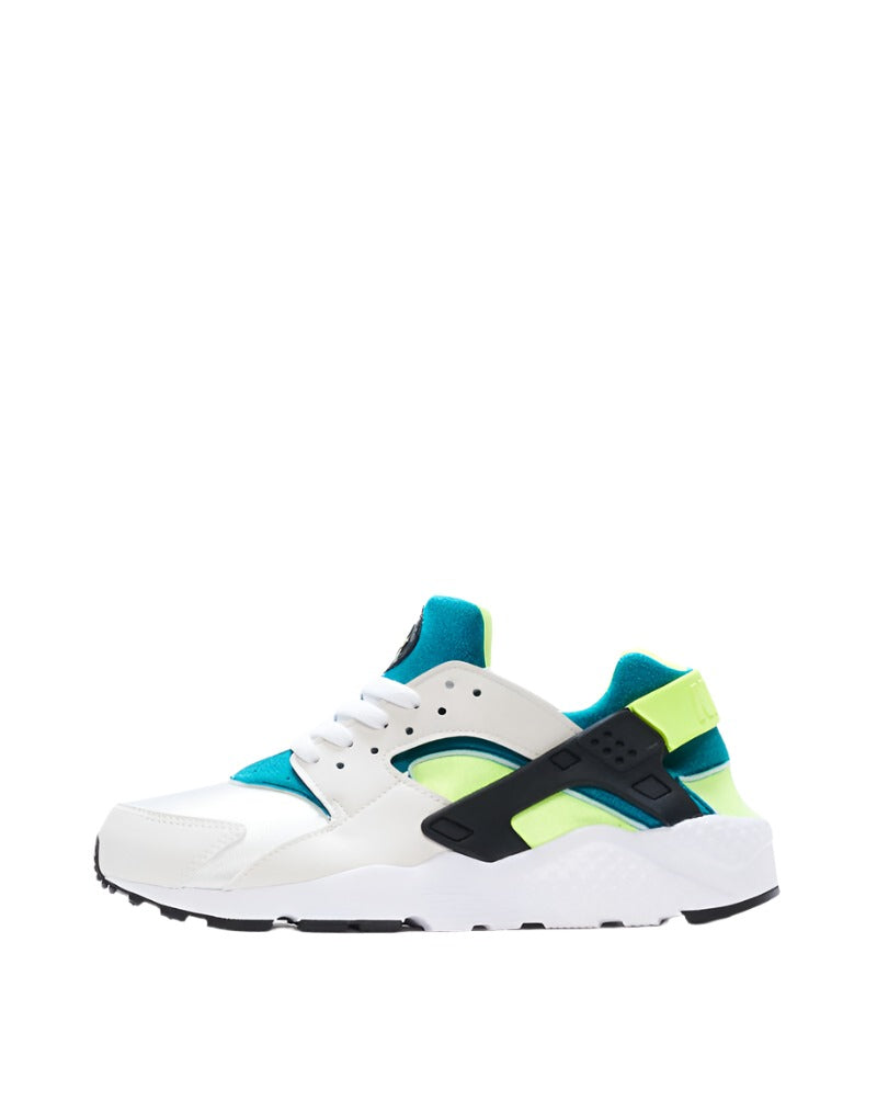 Grade School s Nike Air Huarache Run White Volt Bright Spruce SOLE PLAY