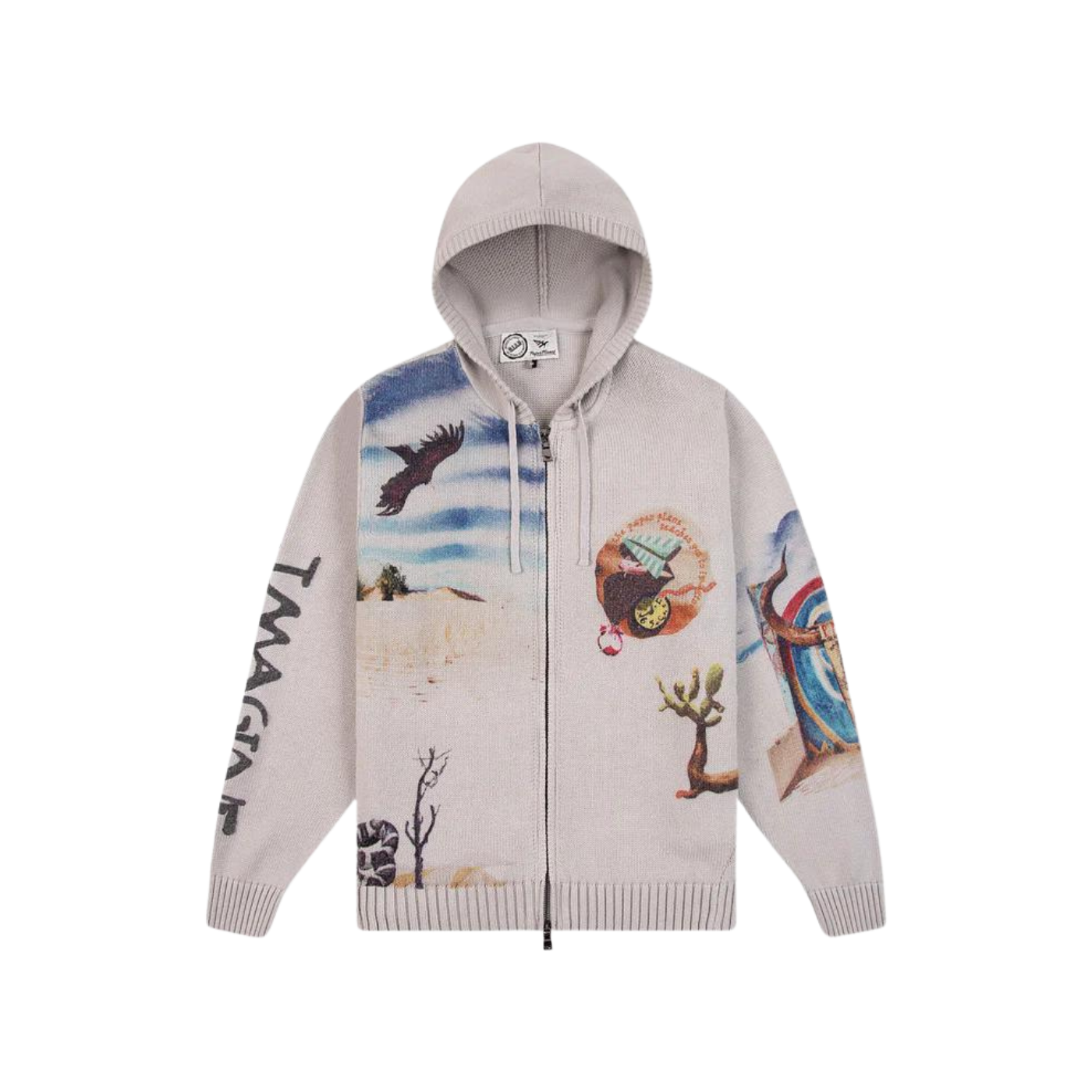 Paper Airplane Print Hoodies cheapest Women Oversized