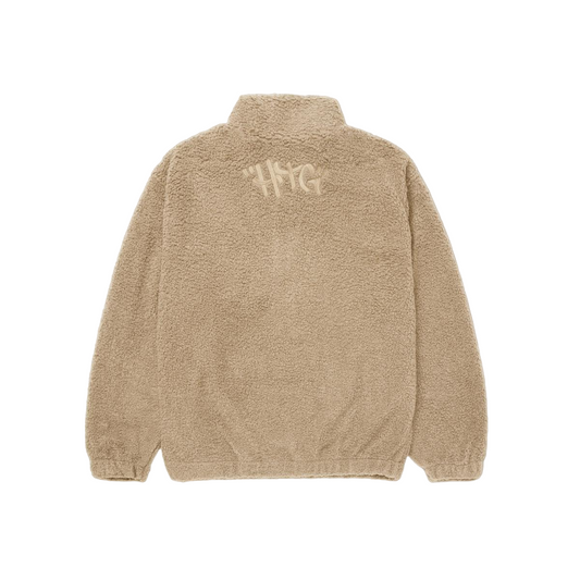 Honor The Gift C-Fall Script Sherpa Pullover - Beige