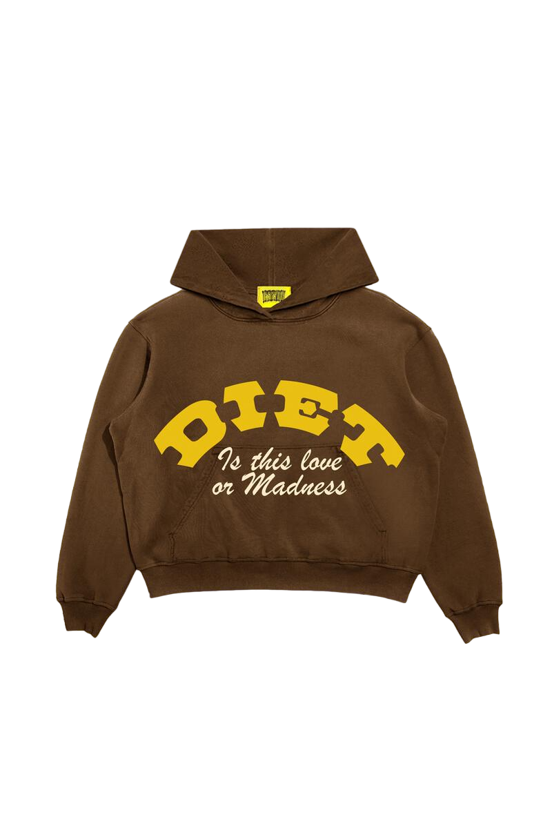 Diet Starts Monday Madness Hoodie - Brown