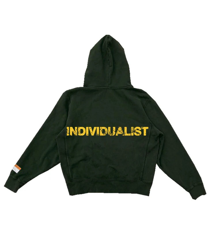 Individualist Chenille Patch Hood - Forest