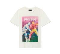 Purple Fight Tee - Brilliant White