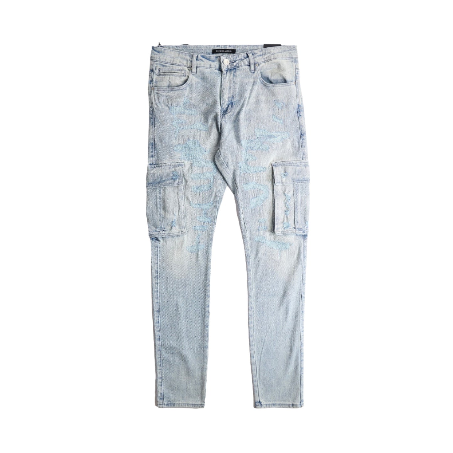 Embellish Brazen Cargo Denim - Light Wash