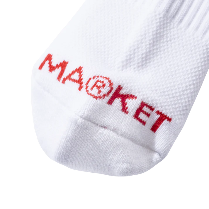 Market Smiley Inner Peace Socks - White