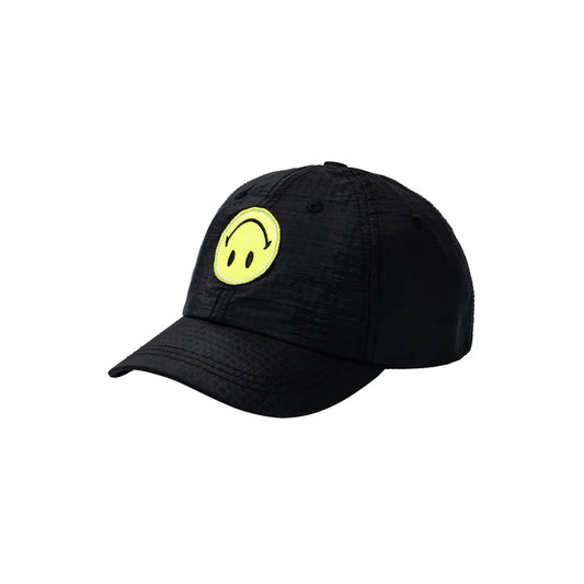 Market Smiley Grand Slam 6 Panel Hat - Black