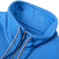 Paper Planes Open Hem Half Zip Sweatshirt - Azure Blue