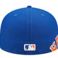 New Era 59Fifty New York Side Split Fitted Hat "Blue/Orange"