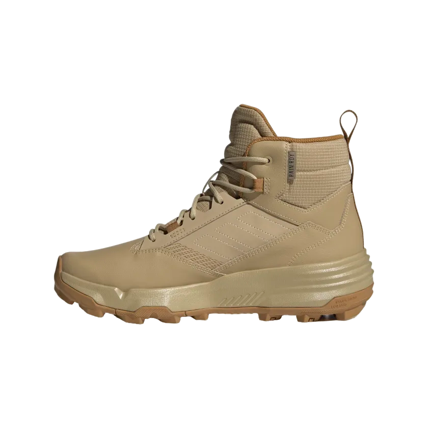 Men's Adidas Terrex Unity Leather Mid Rain Hiking Boots - "Beige Tone"