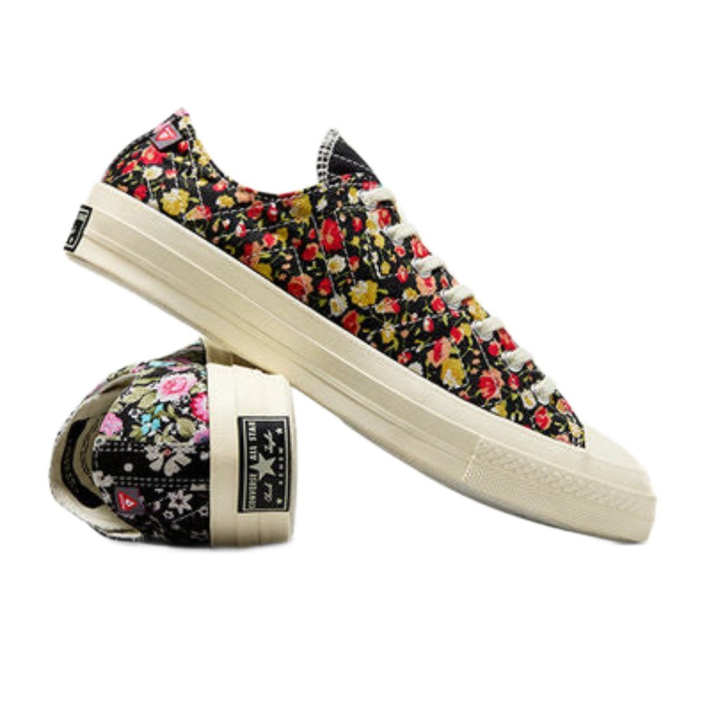 Converse Upcycled Floral Chuck 70 - "Black/Egret"