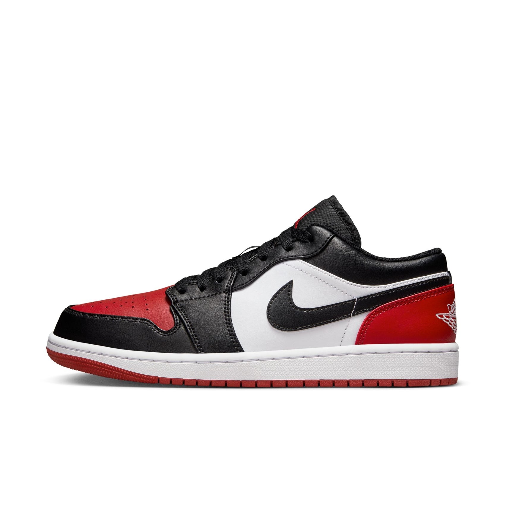 Men's Air Jordan 1 Low - White/Black/Varsity Red