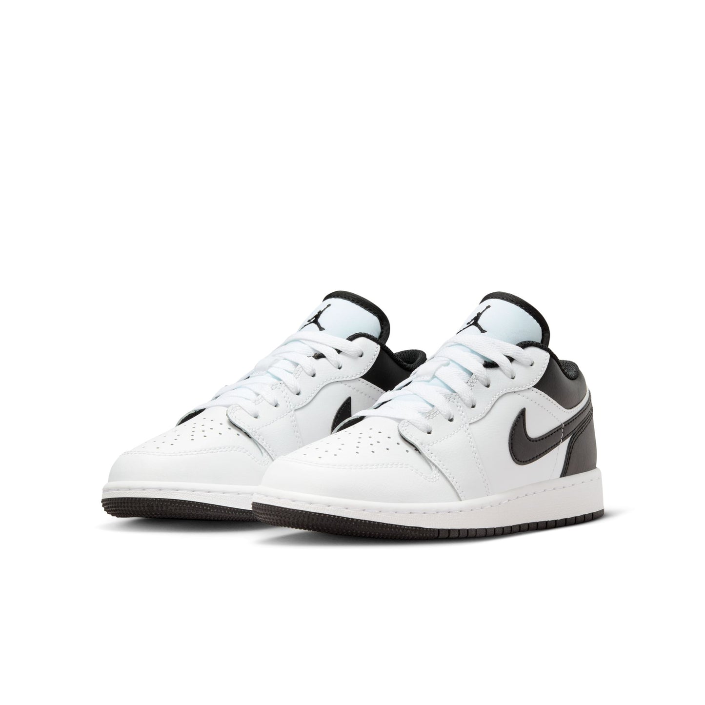 Big Kid's Air Jordan 1 Low - "White/Black"