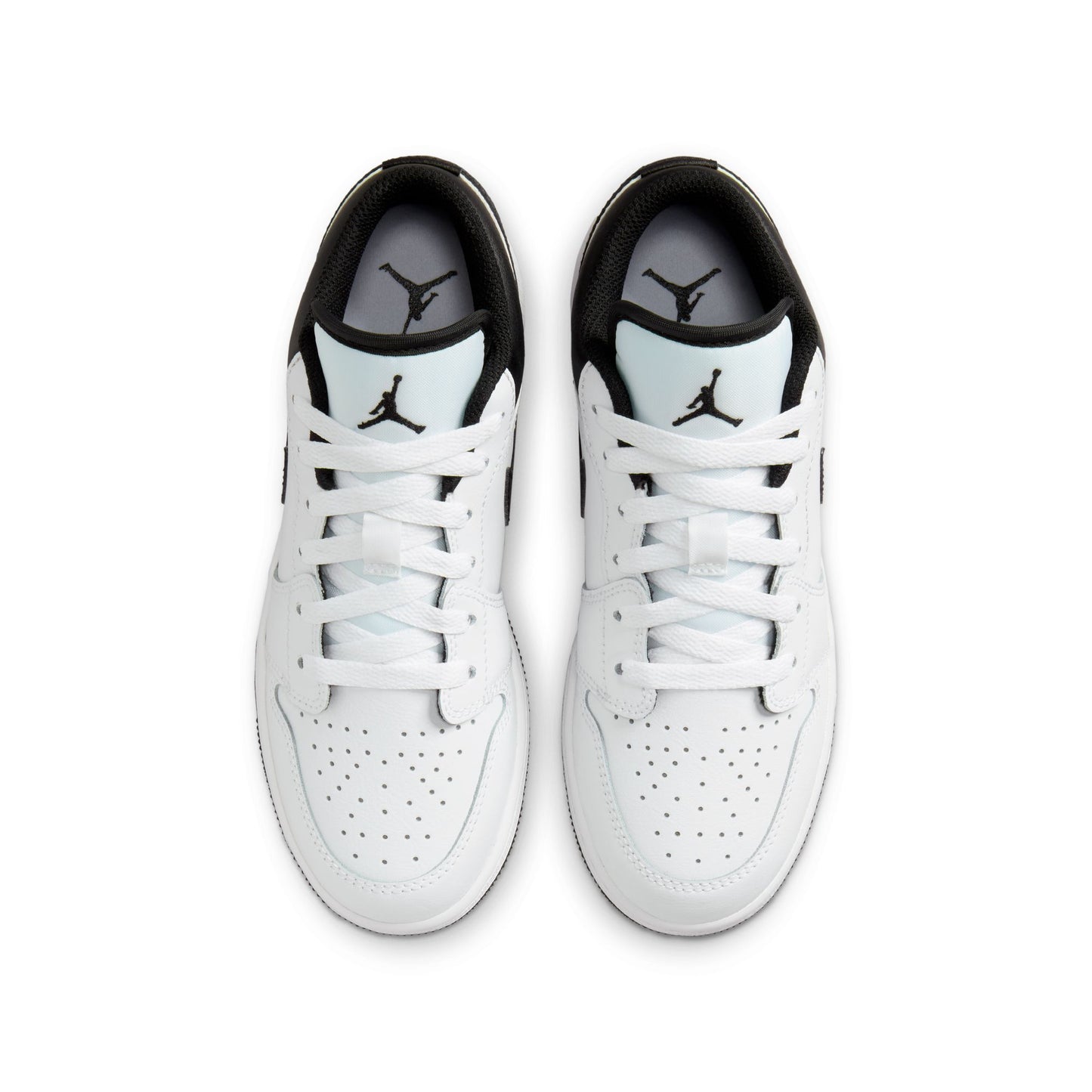 Big Kid's Air Jordan 1 Low - "White/Black"