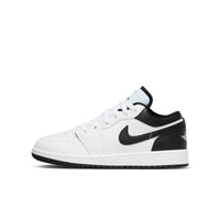 Big Kid's Air Jordan 1 Low - "White/Black"