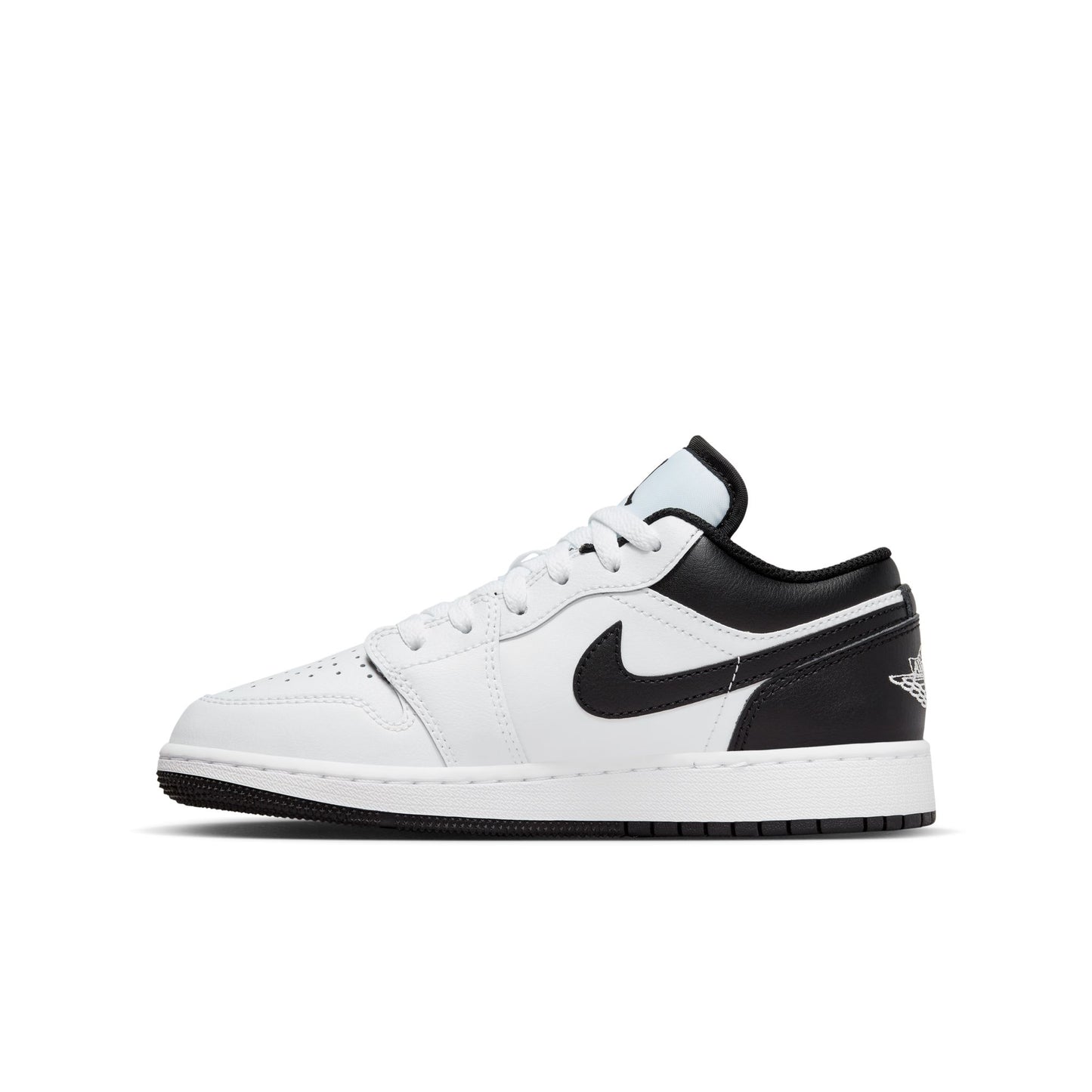 Big Kid's Air Jordan 1 Low - "White/Black"