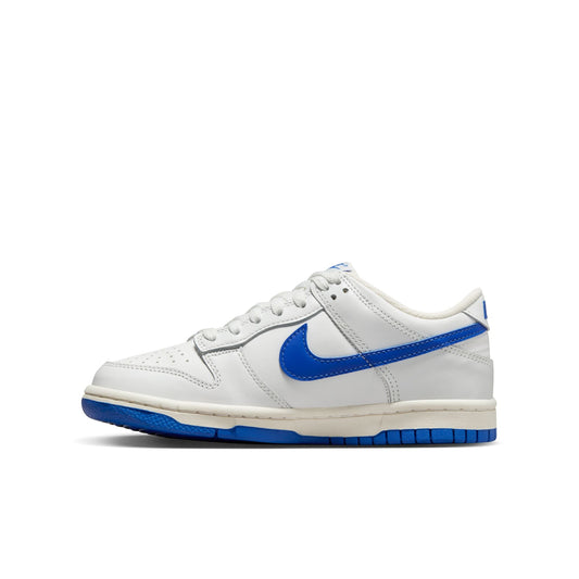 Big Kid's Nike Dunk Low - Summit White/Hyper Royal