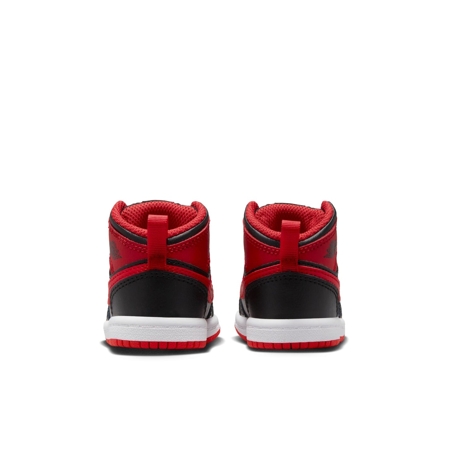 Toddler Jordan 1 Mid - Black/Fire Red