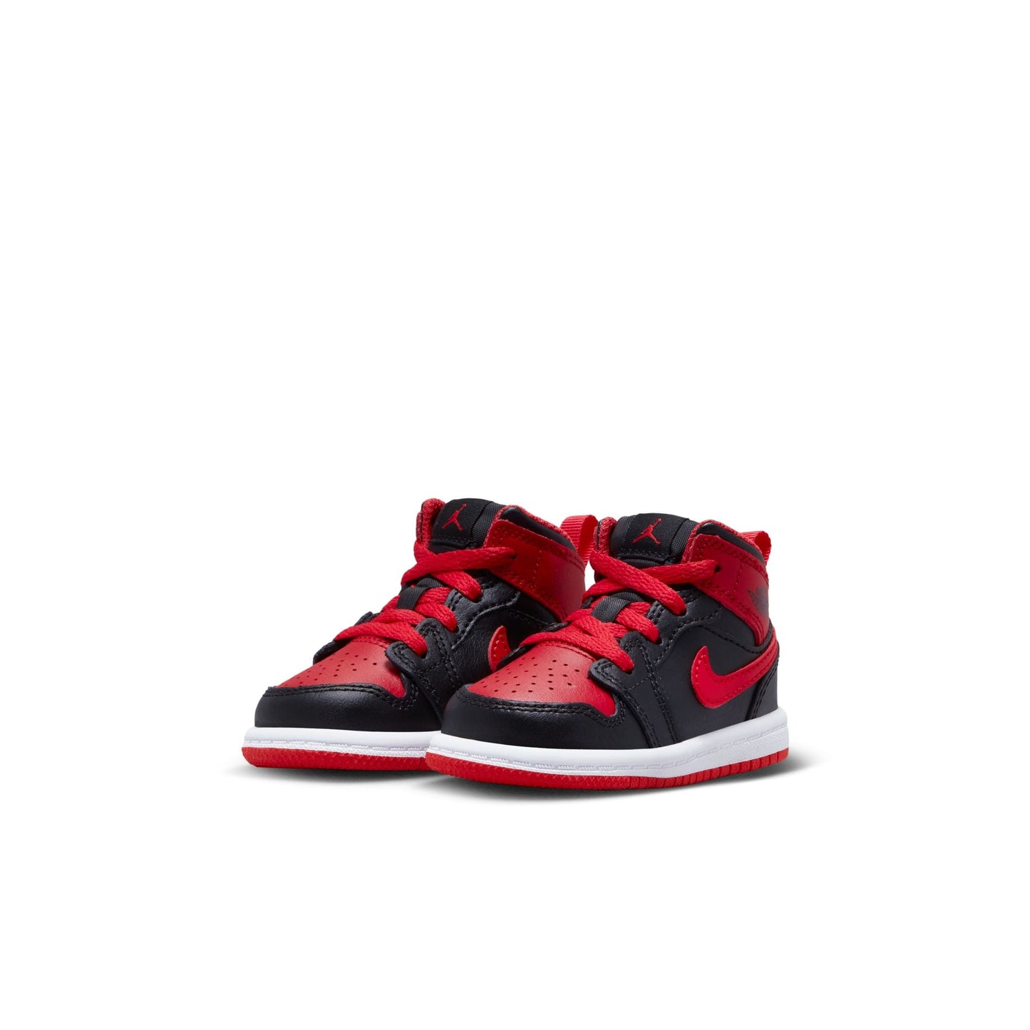 Toddler Jordan 1 Mid - Black/Fire Red