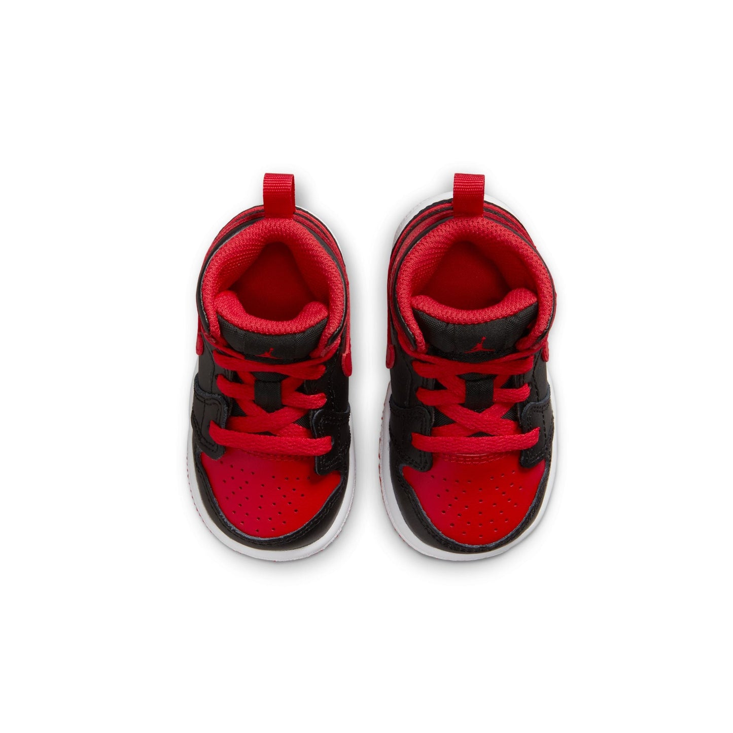 Toddler Jordan 1 Mid - Black/Fire Red