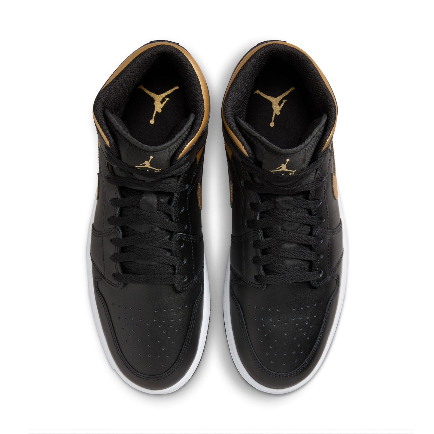 Men's Air Jordan 1 Mid - "Black Metallic Gold"