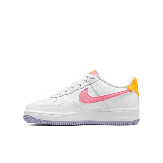 Big Kid's Nike Air Force 1 - White/Coral Chalk