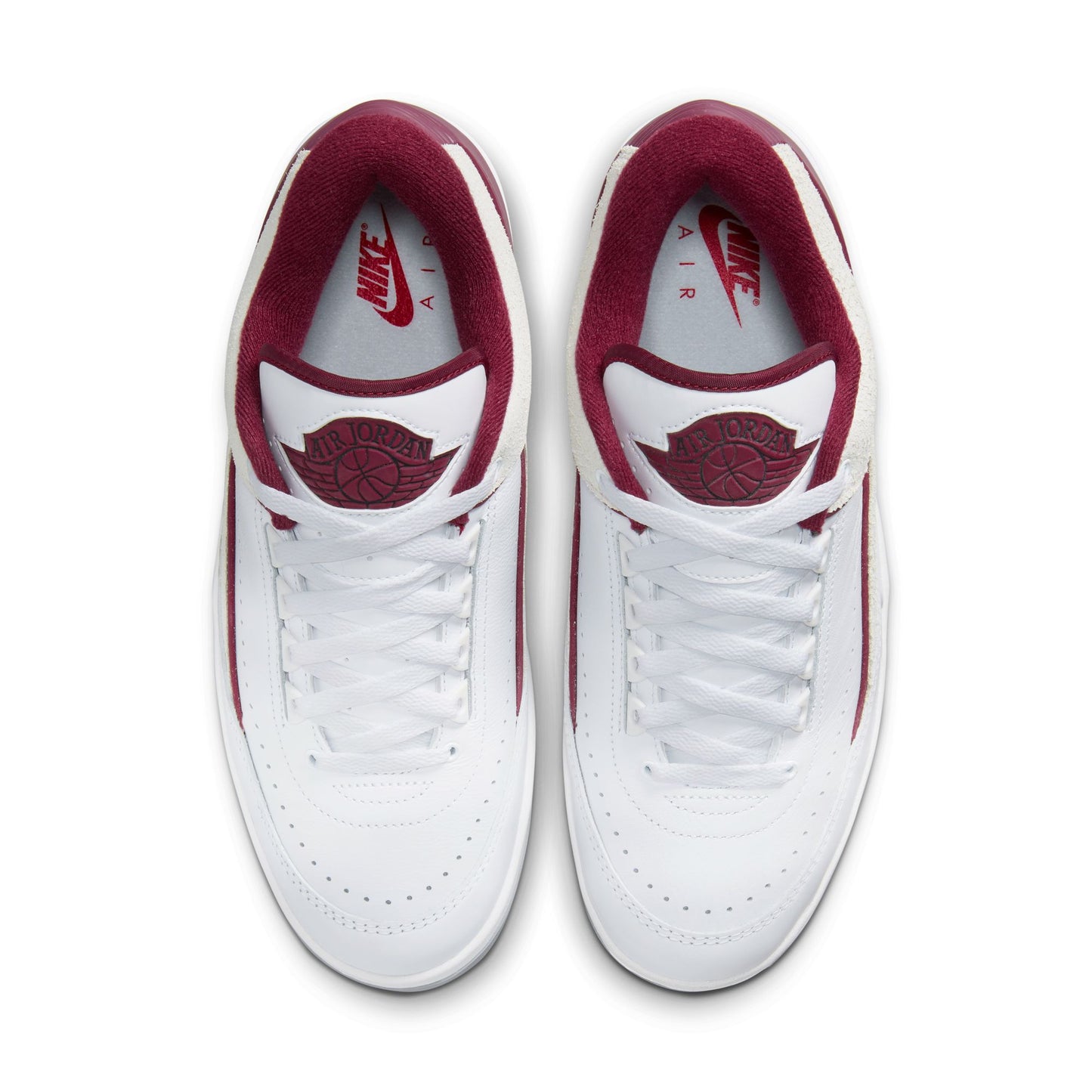 Men's Air Jordan 2 Retro Low - White/Cherrywood