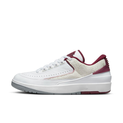 Men's Air Jordan 2 Retro Low - White/Cherrywood