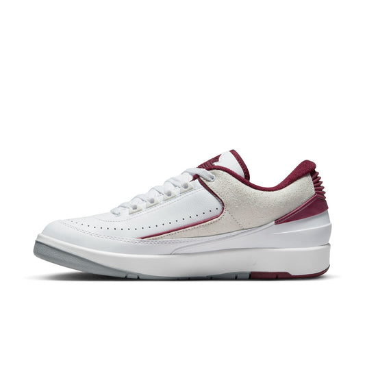 Men's Air Jordan 2 Retro Low - White/Cherrywood