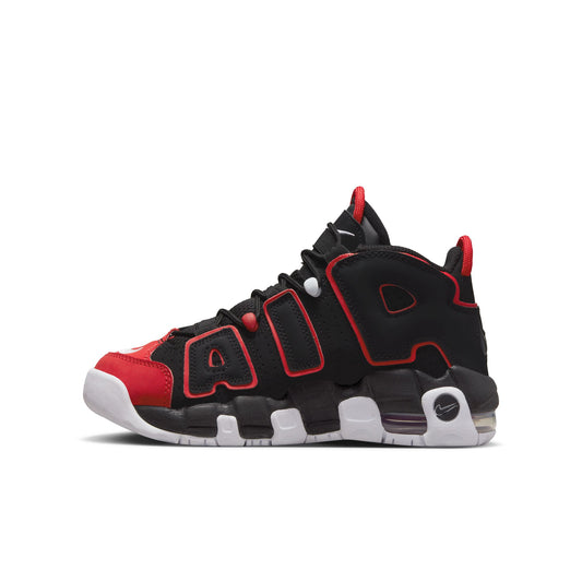 Big Kid's Nike Air More Uptempo - Black/University Red