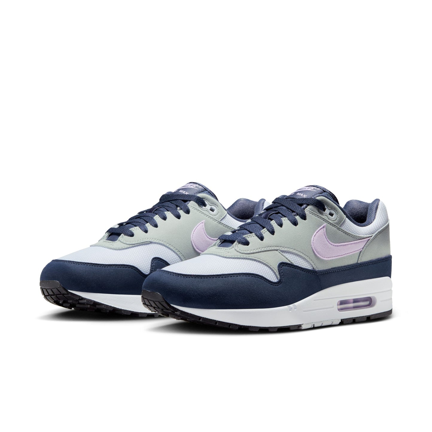 Men's Nike Air Max 1 - "Football Grey/Lillac Bloom"