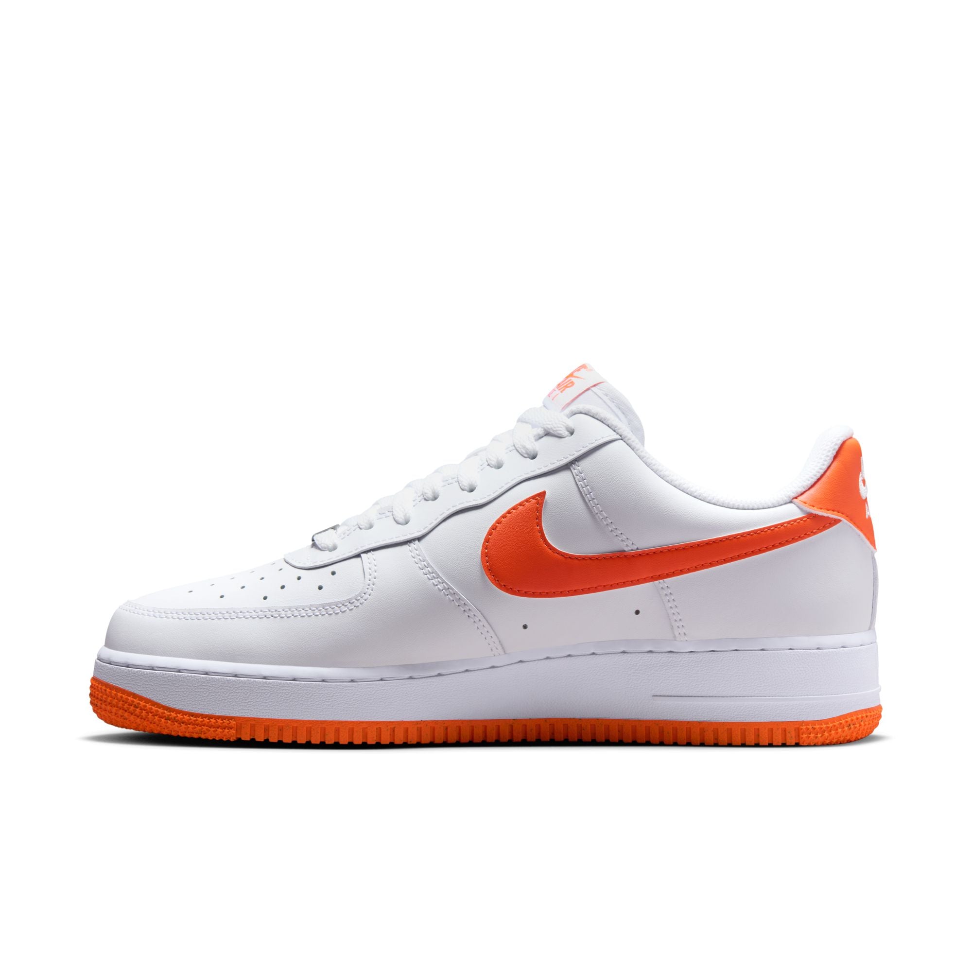 Orange white nikes best sale