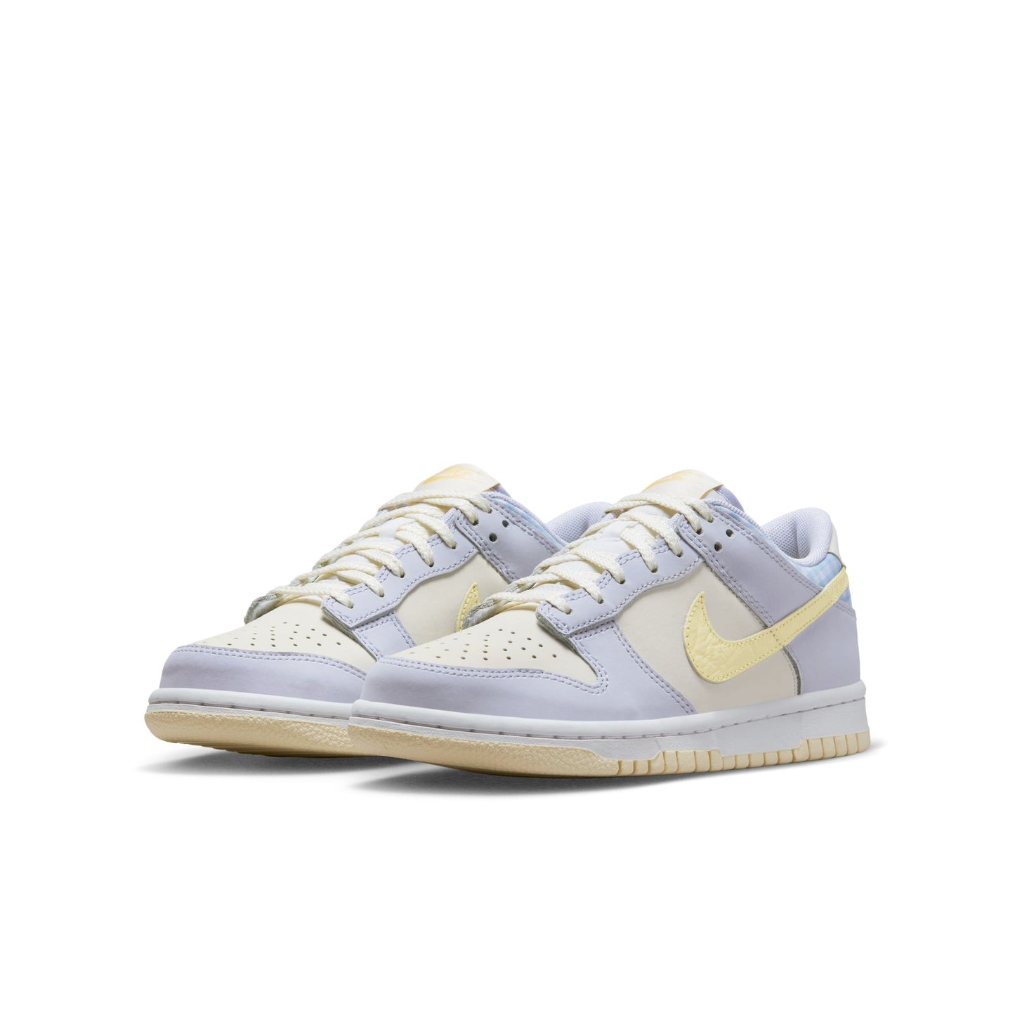 Grade School Nike Dunk Low SE - Oxygen Purple/Citron Tint