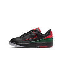 Big Kid's Air Jordan 2 Retro Low - Black/Fir