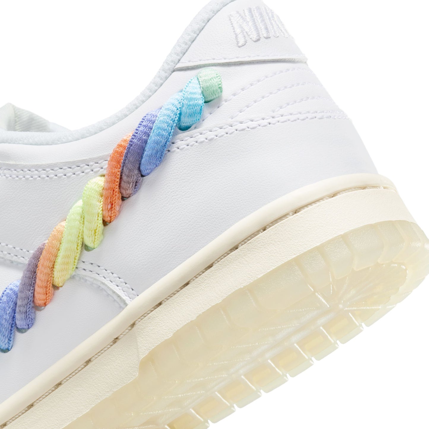 Big Kid's Nike Dunk Low SE - "White/Multi-Color"