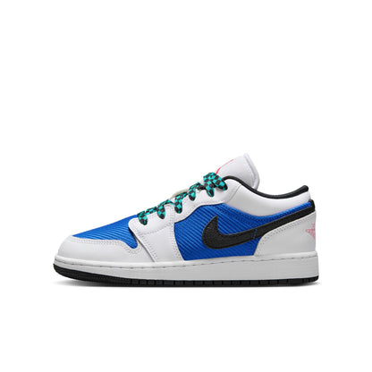 Big Kid's Air Jordan 1 Low SE - "Black-Hyper Royal"