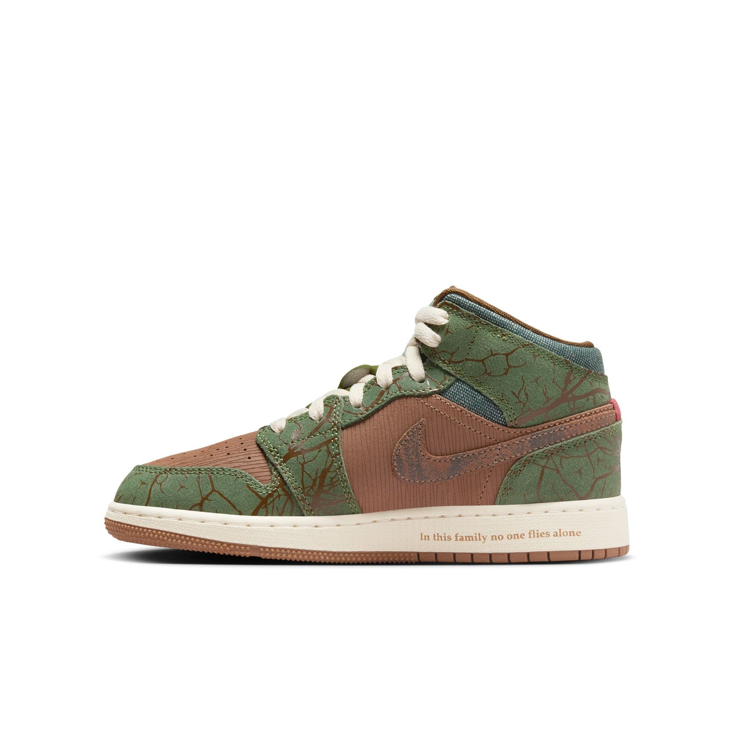 Grade School Air Jordan 1 Mid SS - "Treeline"