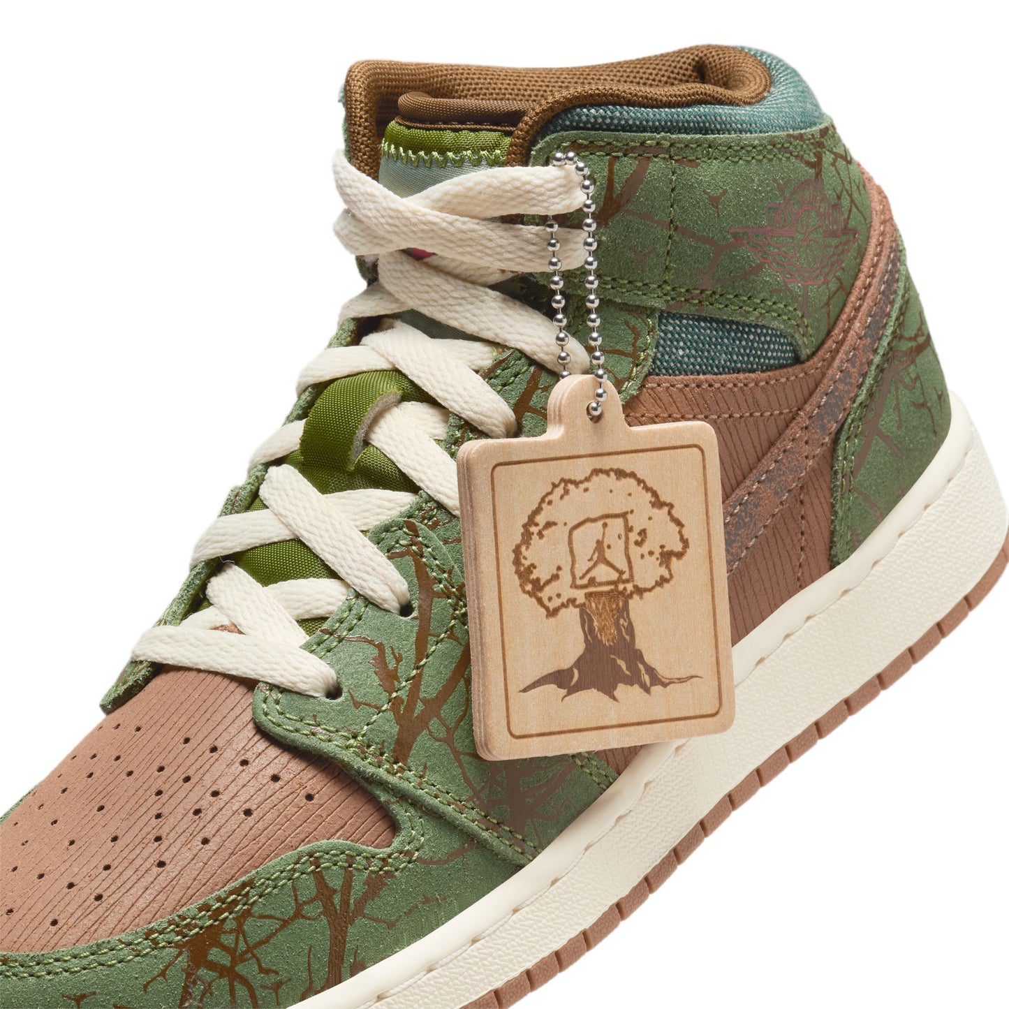 Grade School Air Jordan 1 Mid SS - "Treeline"