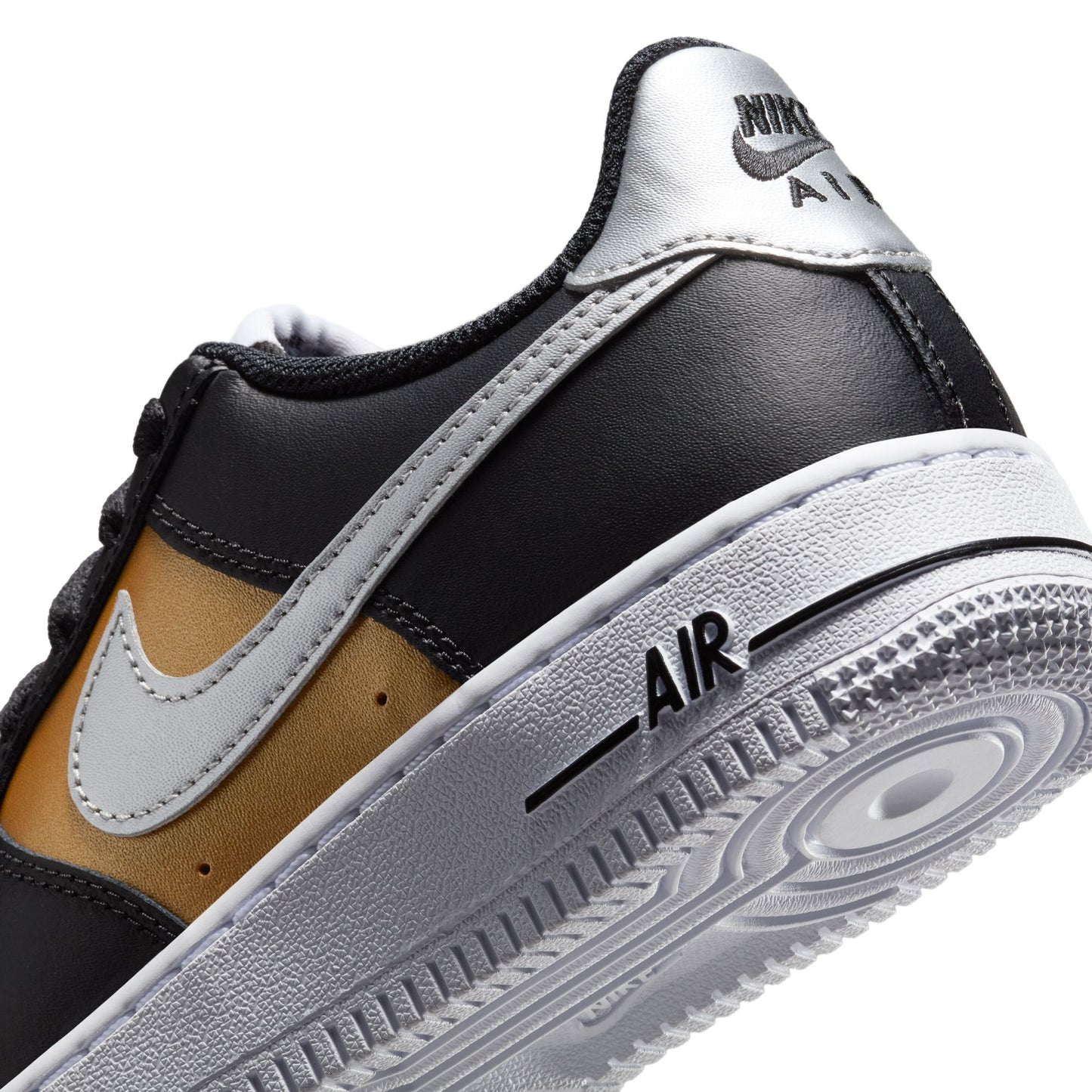 Big Kid's Nike Air Force 1 - Black/Gold