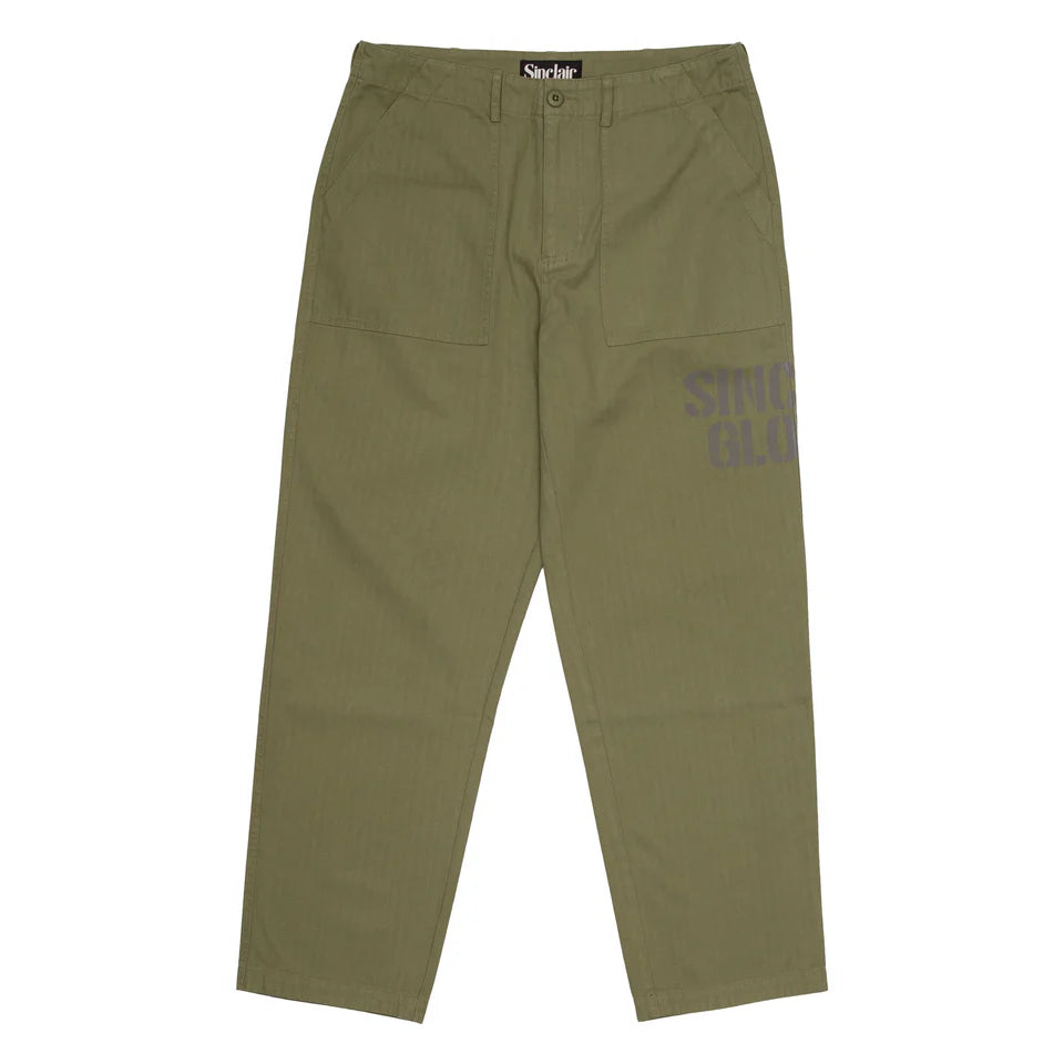 Sinclair Painted Fatigue Pants - Olive