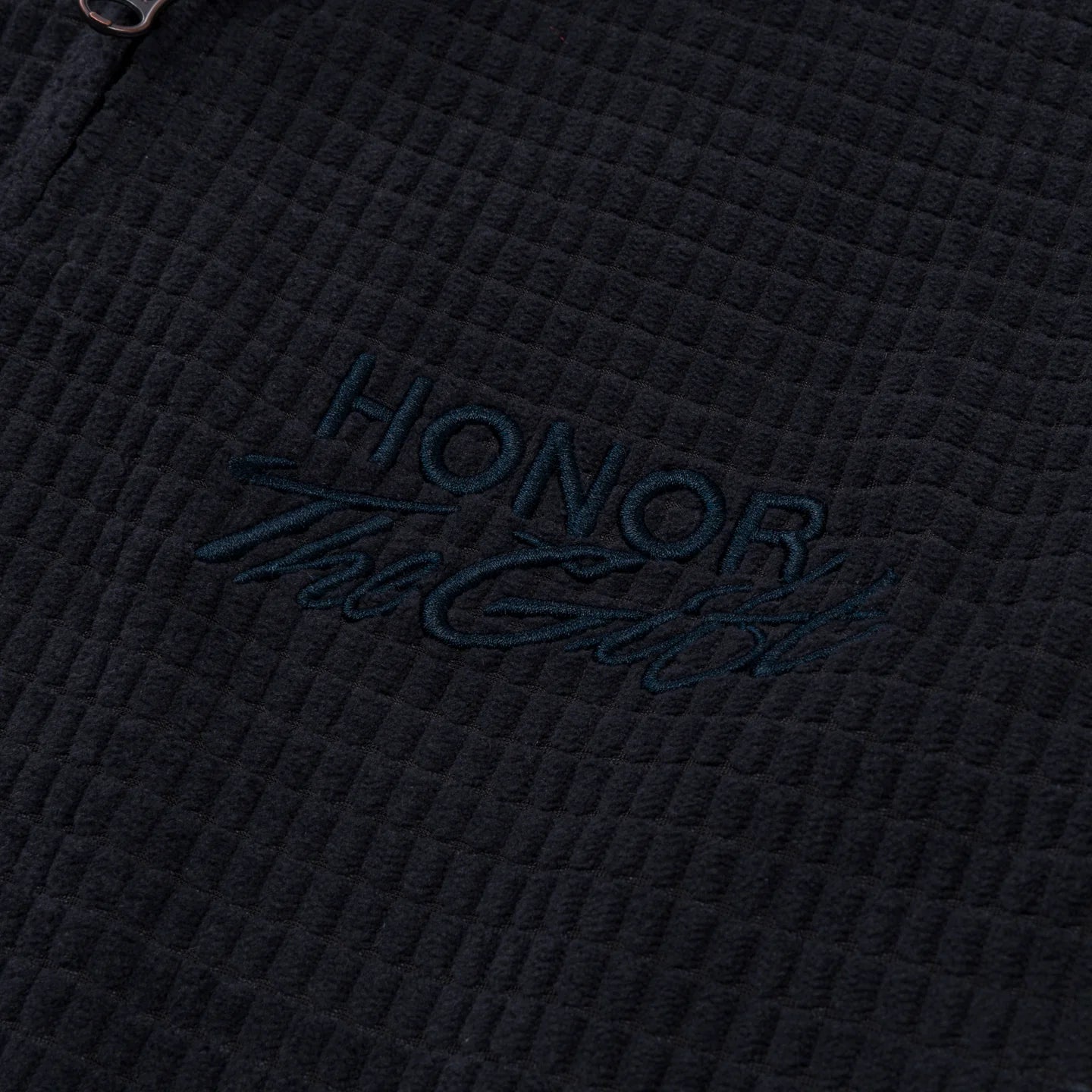 Honor The Gift Textured Knit Anorak - "Black"