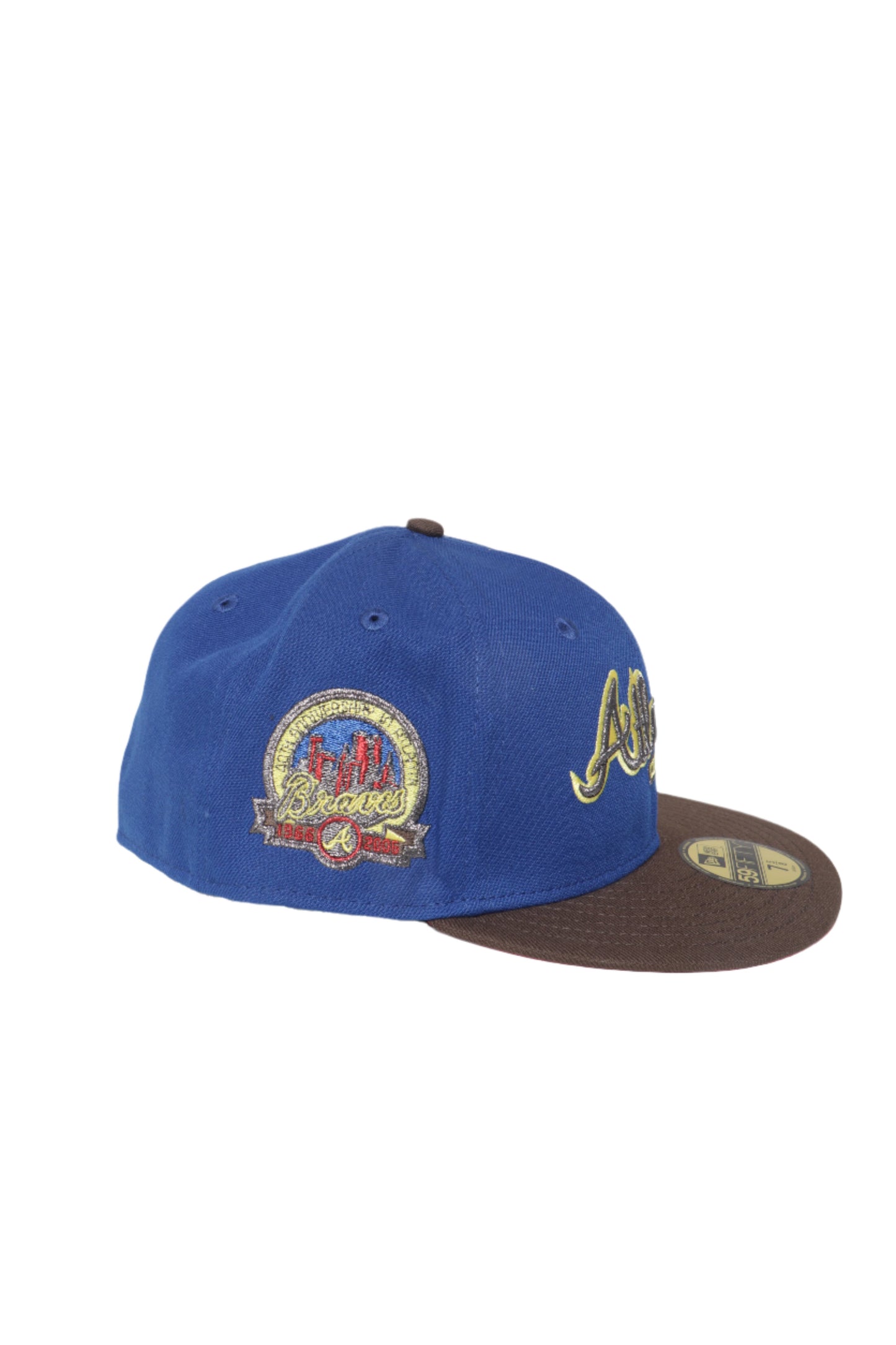 New Era Atlanta Braves "40th Anniversary" Custom Fitted Hat - "Royal/Gold"