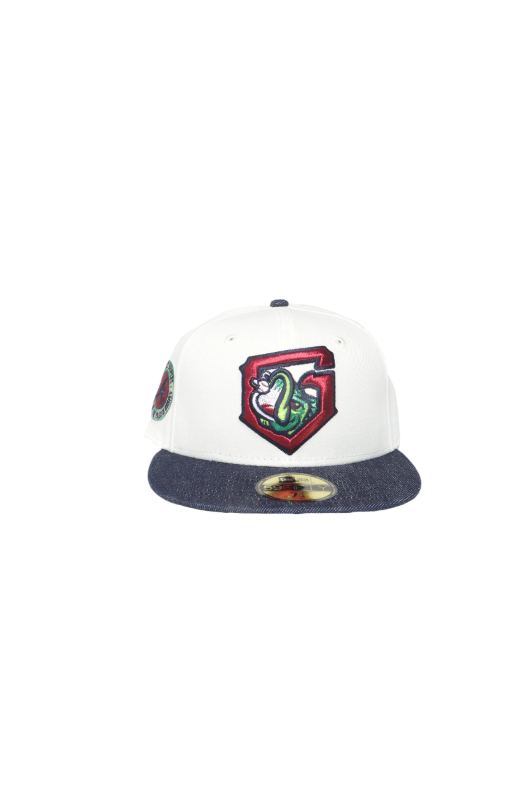 New Era Gwinnett Striper Trucker 5950 Fitted - White