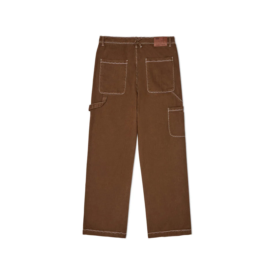 KidSuper Messy Stitched Work Pants - Brown