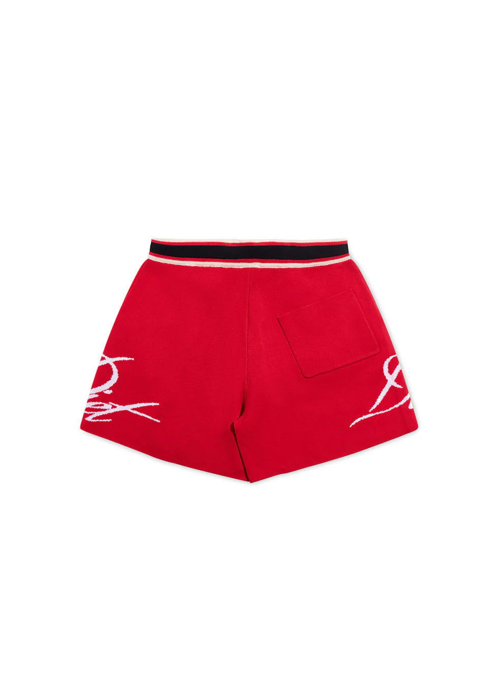 Diet Starts Monday Knitted Script Shorts - Red