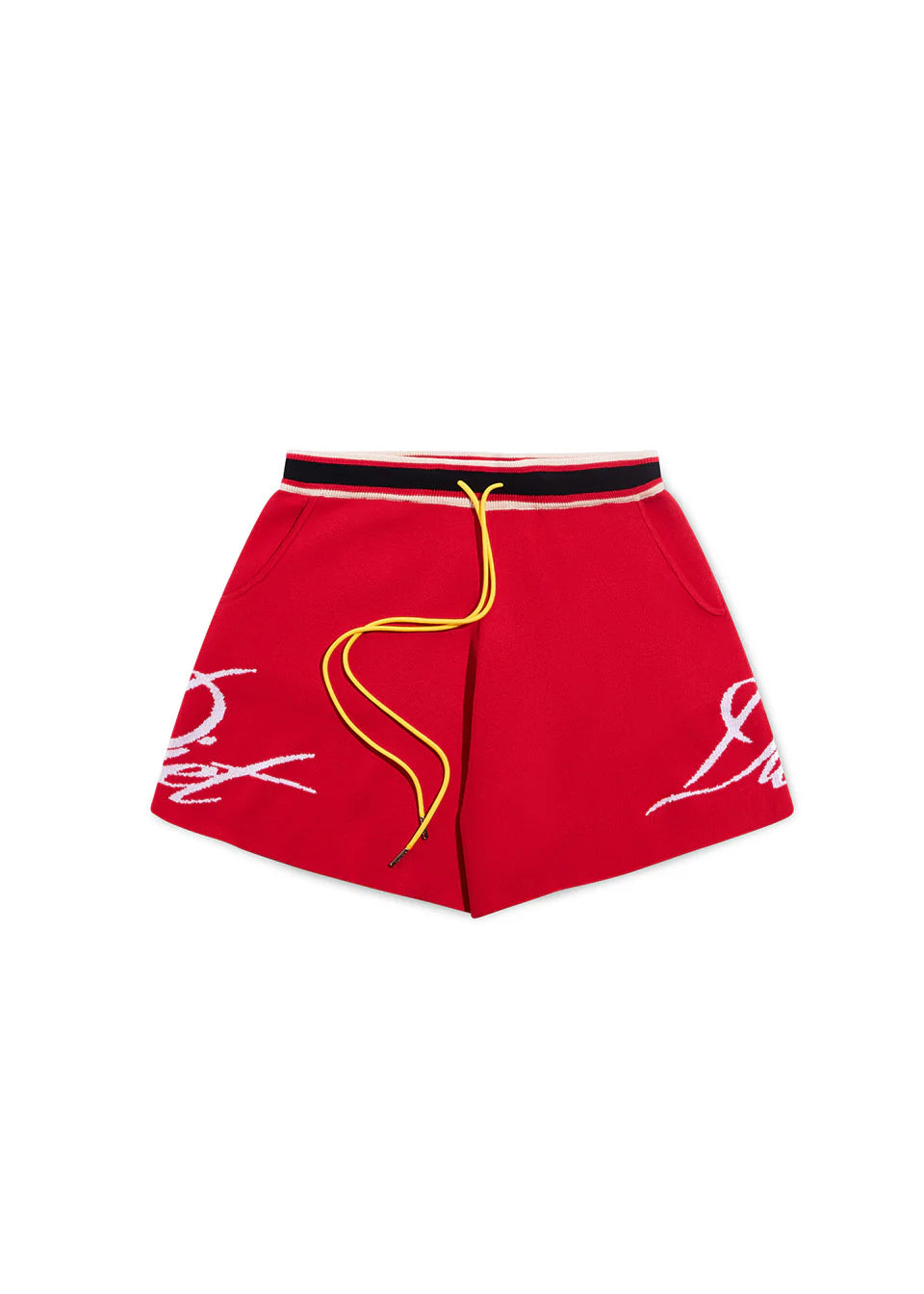 Diet Starts Monday Knitted Script Shorts - Red