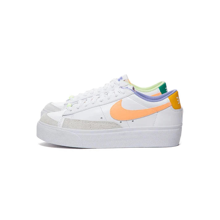 Women's Nike Blazer Low Platform - White/Peach-Cream