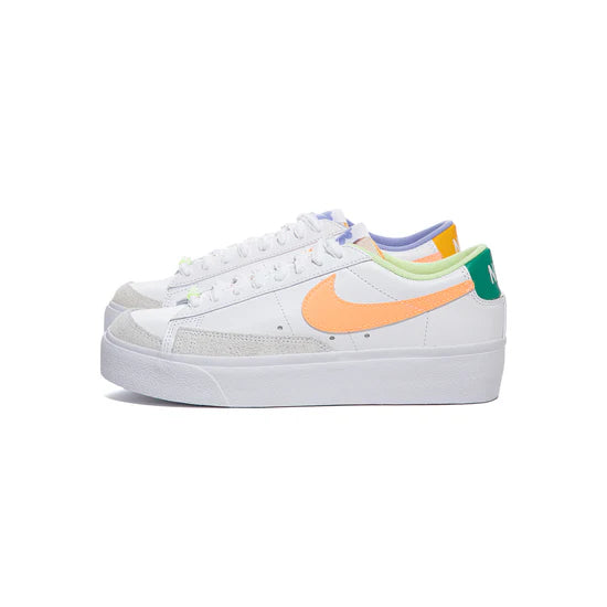 Women's Nike Blazer Low Platform - White/Peach-Cream