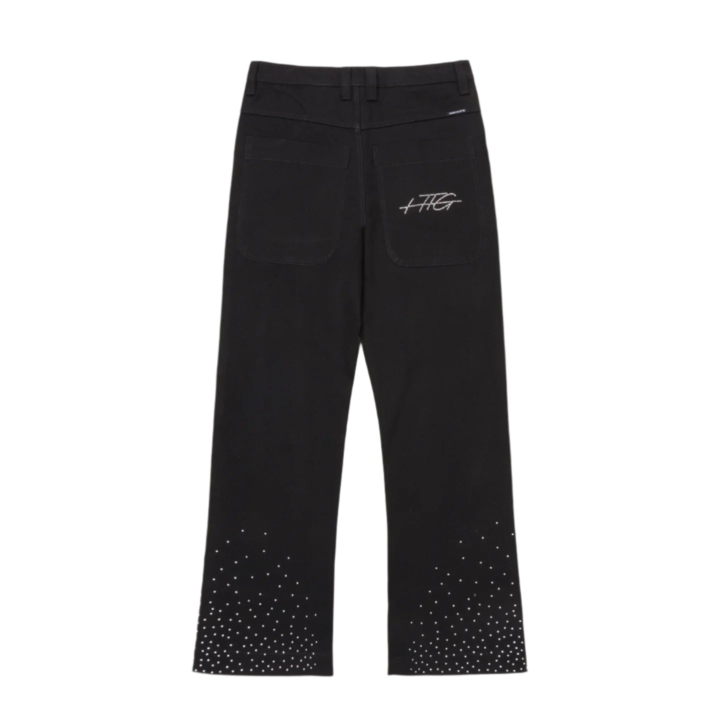 Honor The Gift Rhinestone Wide Leg Pant - "Black"