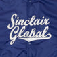 Sinclair Script Satin Jacket - "Navy"