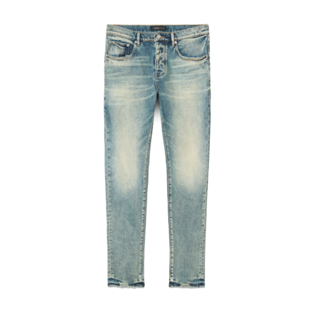 Purple Skinny Electric Tint Denim -  Washed Light Blue