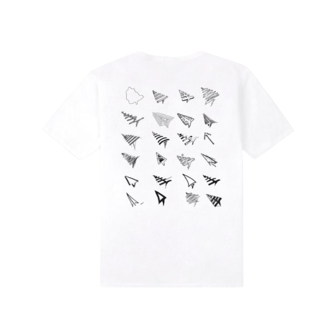 Paper Planes Process Sketched Tee - White